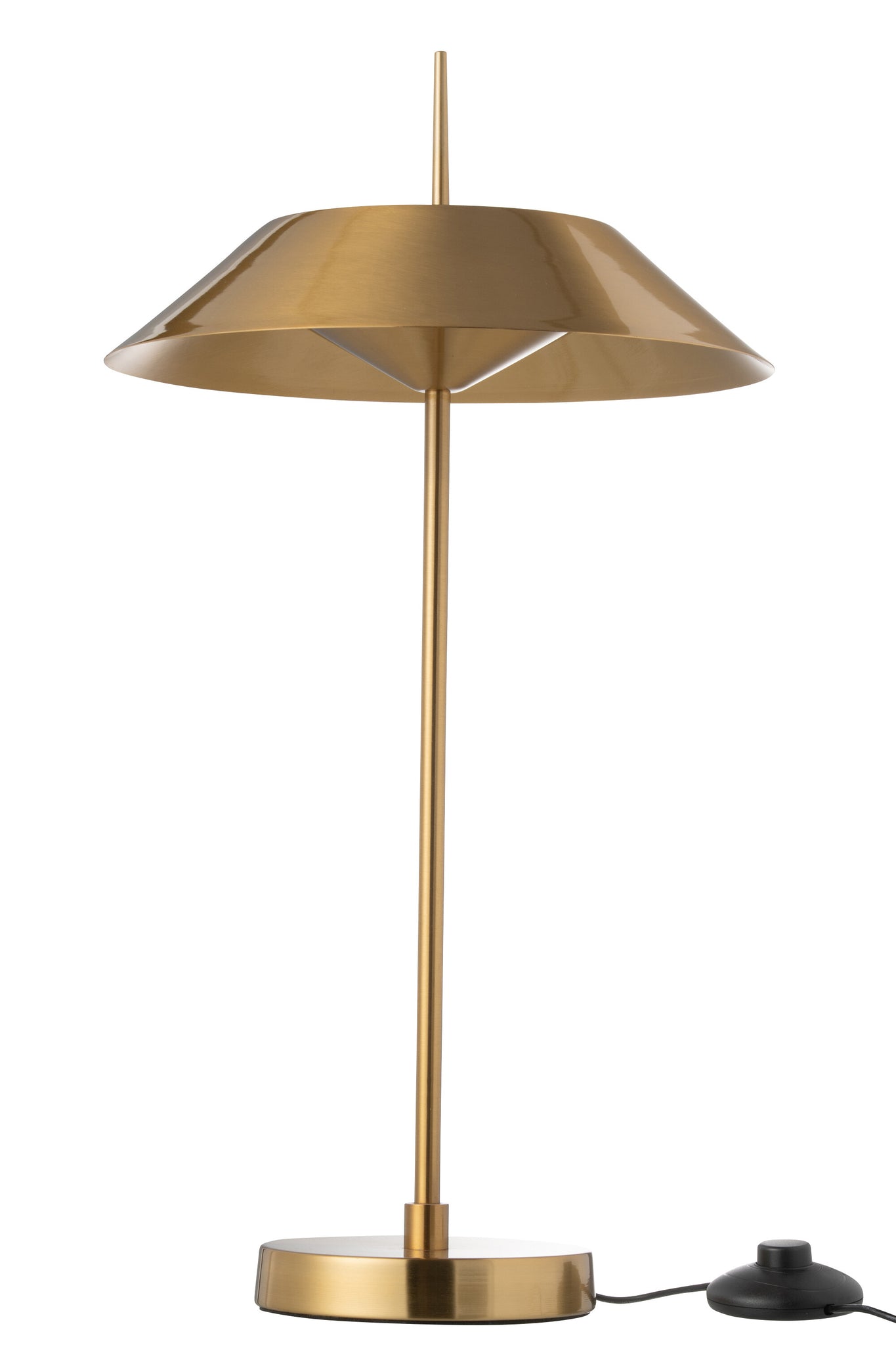 J-LINE TAFELLAMP LED IJZER GOUD 30,5X30,5X56CM 9W - Tuincentrum Lopik