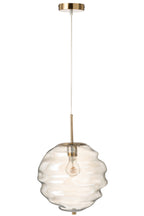 J-LINE HANGLAMP HONEYCOMB GLAS LICHT COGNAC - Tuincentrum Lopik