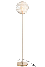 J-LINE VLOERLAMP HONEYCOMB HONINGRAATGLAS COGNAC - Tuincentrum Lopik