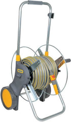EURO CART METALEN SLANGENWAGEN 90 INCL. 25M SLANG, KOPPELINGEN EN TUINSPUIT