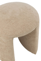 J-LINE RONDE KRUK TEXTIEL BEIGE - Tuincentrum Lopik