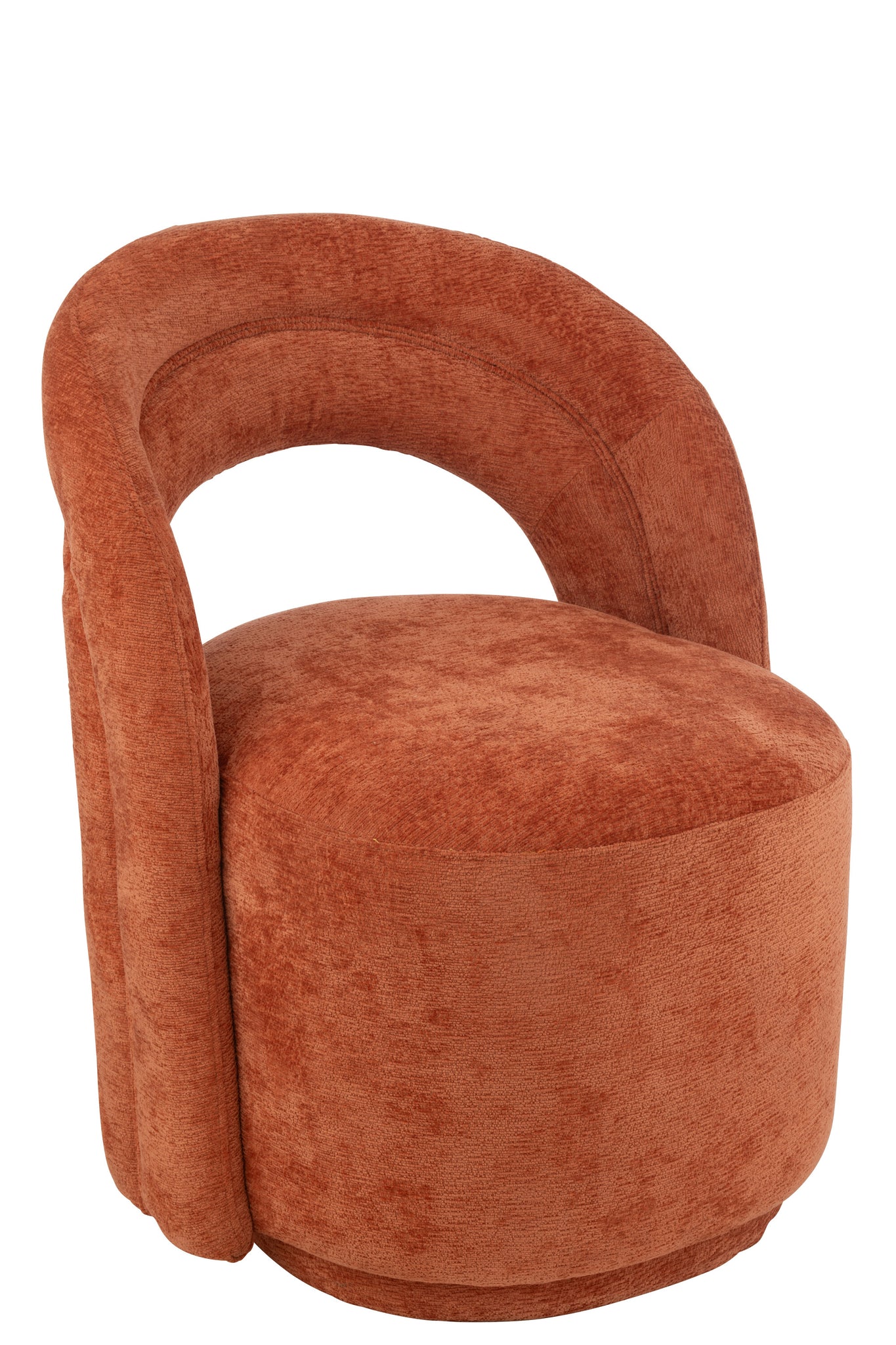J-LINE ACCENT CHAIR TEXTILE ORANGE RUST - Tuincentrum Lopik