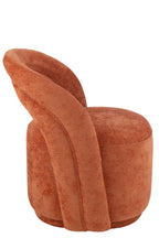 J-LINE ACCENT CHAIR TEXTILE ORANGE RUST - Tuincentrum Lopik