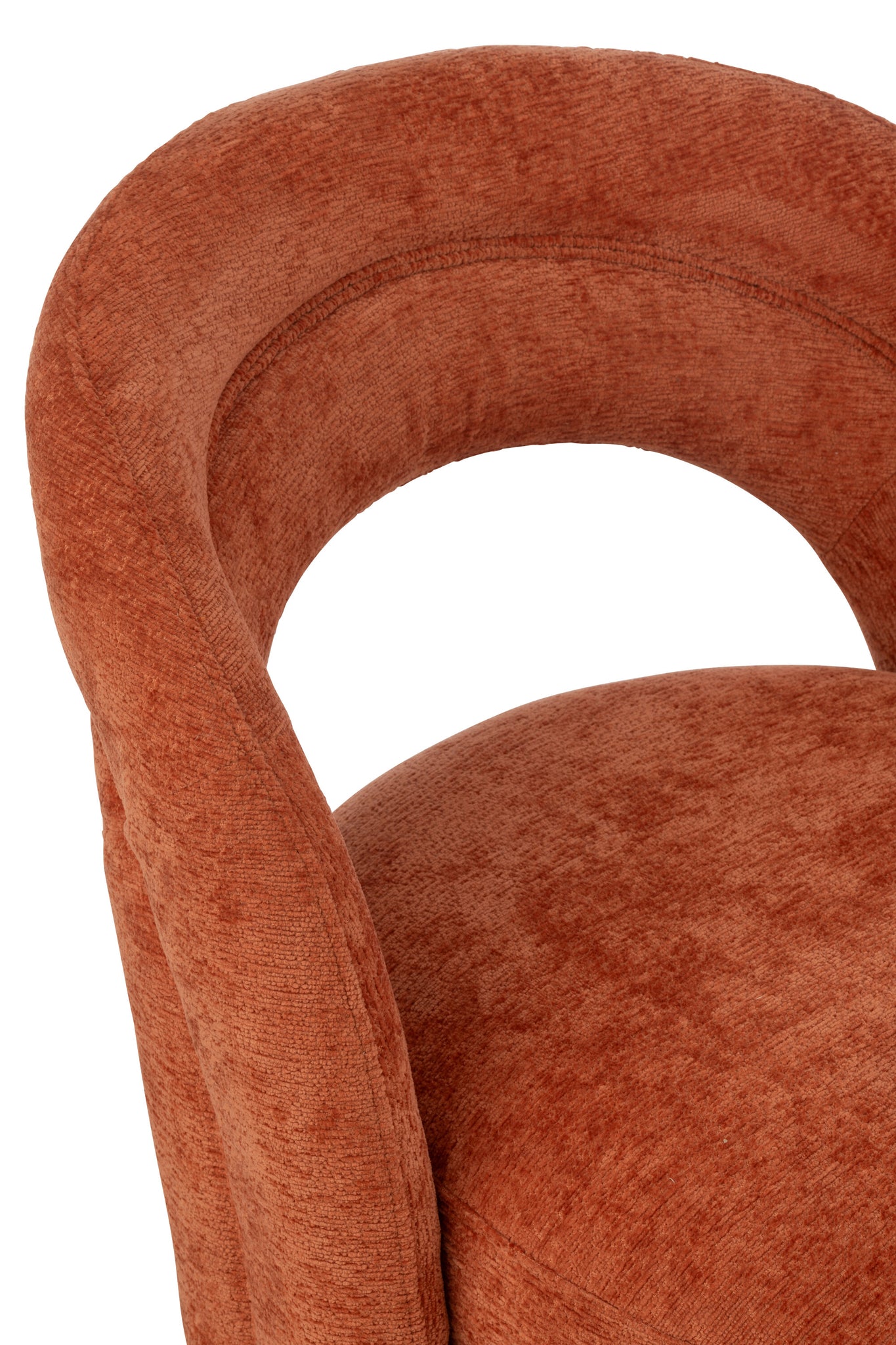 J-LINE ACCENT CHAIR TEXTILE ORANGE RUST - Tuincentrum Lopik