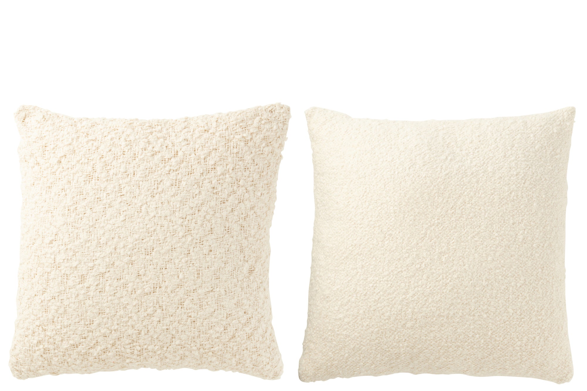 Kussen Vierkant Los/Strak Geweven Katoen Room Assortiment Van 2 - Tuincentrum Lopik