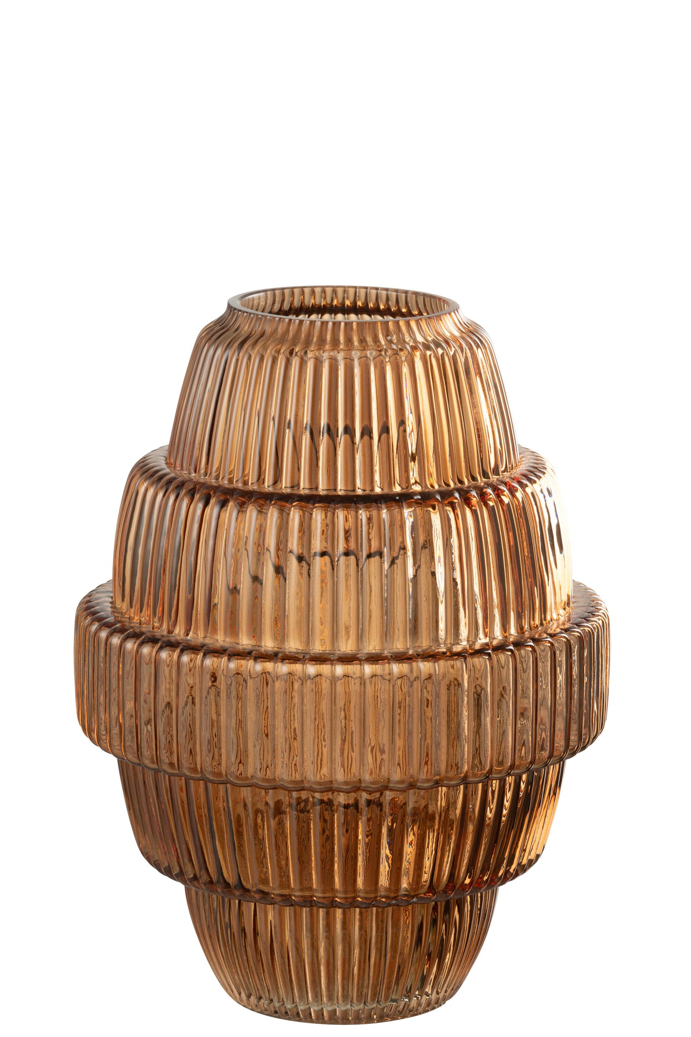 J-LINE VASE MAX GLASS BROWN LARGE - Tuincentrum Lopik