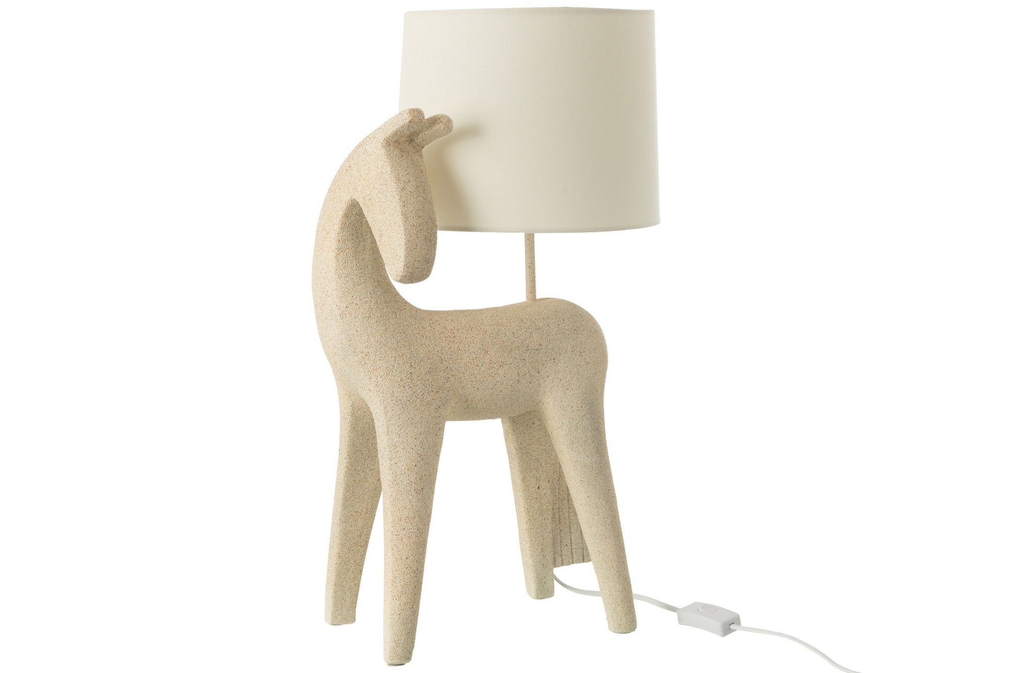J-LINE TAFELLAMP PAARD HARS BEIGE - Tuincentrum Lopik