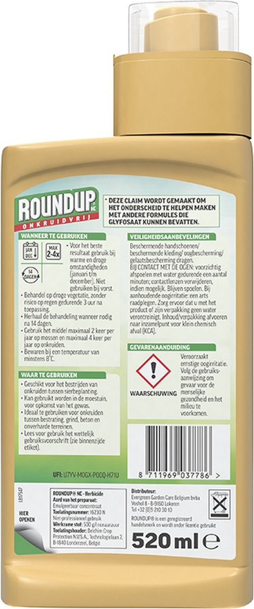  NATUURLIJK ONKRUIDVRIJ CONCENTRAAT 520ML