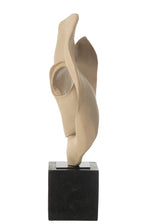 J-LINE DECO ABSTRACT ON BASE RESIN BEIGE/BLACK - Tuincentrum Lopik