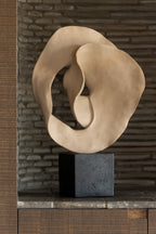 J-LINE DECO ABSTRACT ON BASE RESIN BEIGE/BLACK - Tuincentrum Lopik