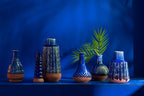 J-LINE VAAS LEO BUOYS – PORSELEIN BLAUW/TERRA - Tuincentrum Lopik