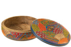 J-LINE BOX + LID DELHI ROUND MANGO WOOD MIX - Tuincentrum Lopik