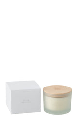 J-LINE SCENTED CANDLE ACCORDS ESSENTIELS FLEUR BLANCHE - 28 HOURS - Tuincentrum Lopik