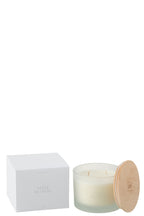 J-LINE SCENTED CANDLE ACCORDS ESSENTIELS FLEUR BLANCHE - 28 HOURS - Tuincentrum Lopik