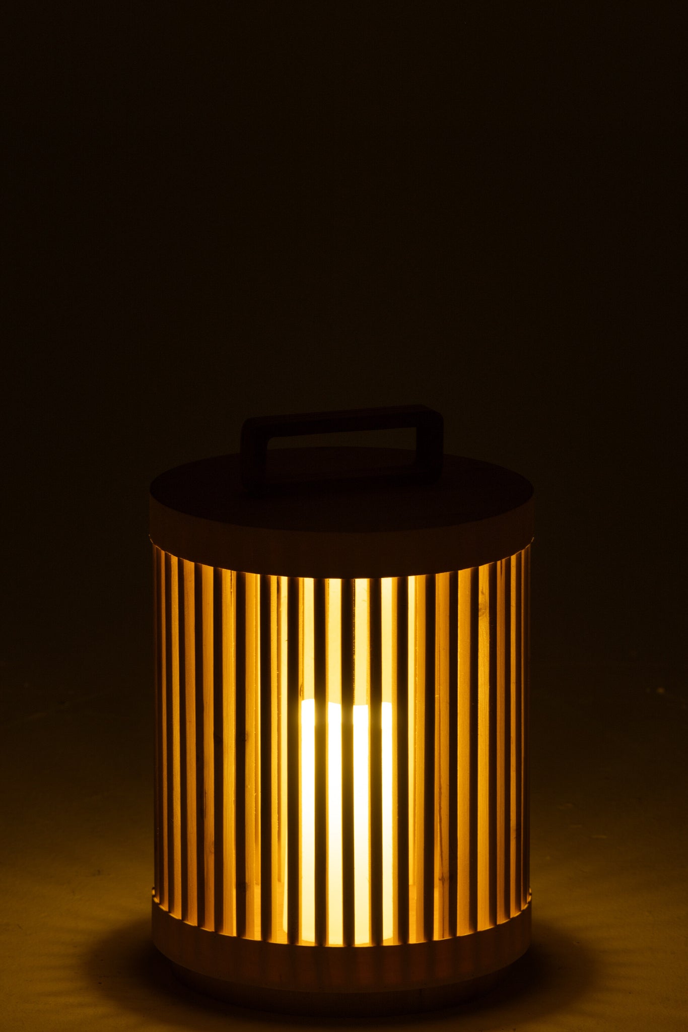 J-LINE CILINDERLAMP VURENHOUT MET LED NATUREL GROOT - Tuincentrum Lopik