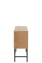 J-LINE DRESSOIR SQUARE MDF/METAAL NATUREL/ZWART SMALL - Tuincentrum Lopik