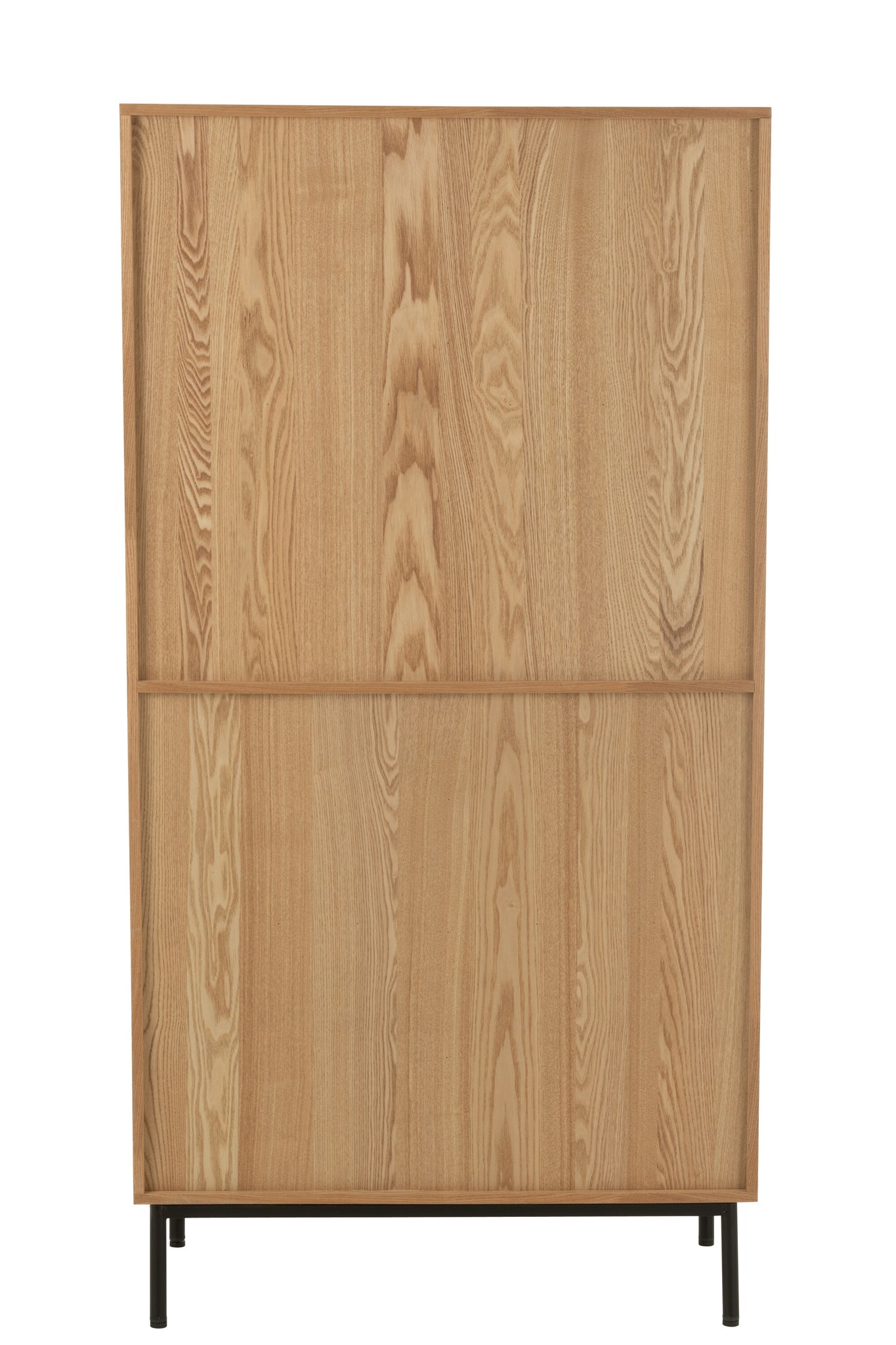 J-LINE KAST COMPARTMENTS MDF/METAAL NATUUR/ZWART - Tuincentrum Lopik