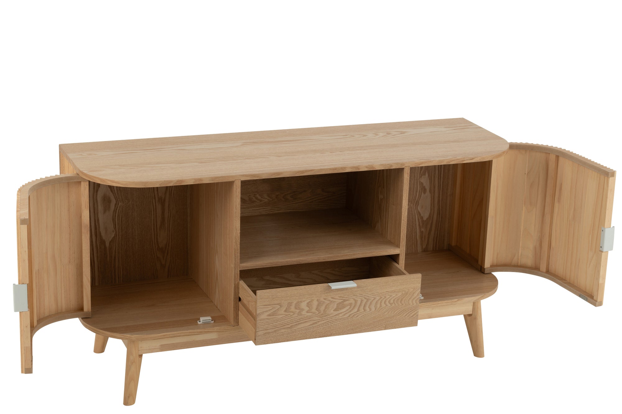 J-LINE DRESSOIR ROUNDED MDF/GRENENHOUT NATUREL SMALL - Tuincentrum Lopik