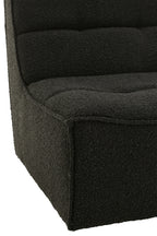 J-LINE DRAAIFAUTEUIL VIERKANT POPULIERENHOUT/FOAM ZWART 97X83X83CM - Tuincentrum Lopik