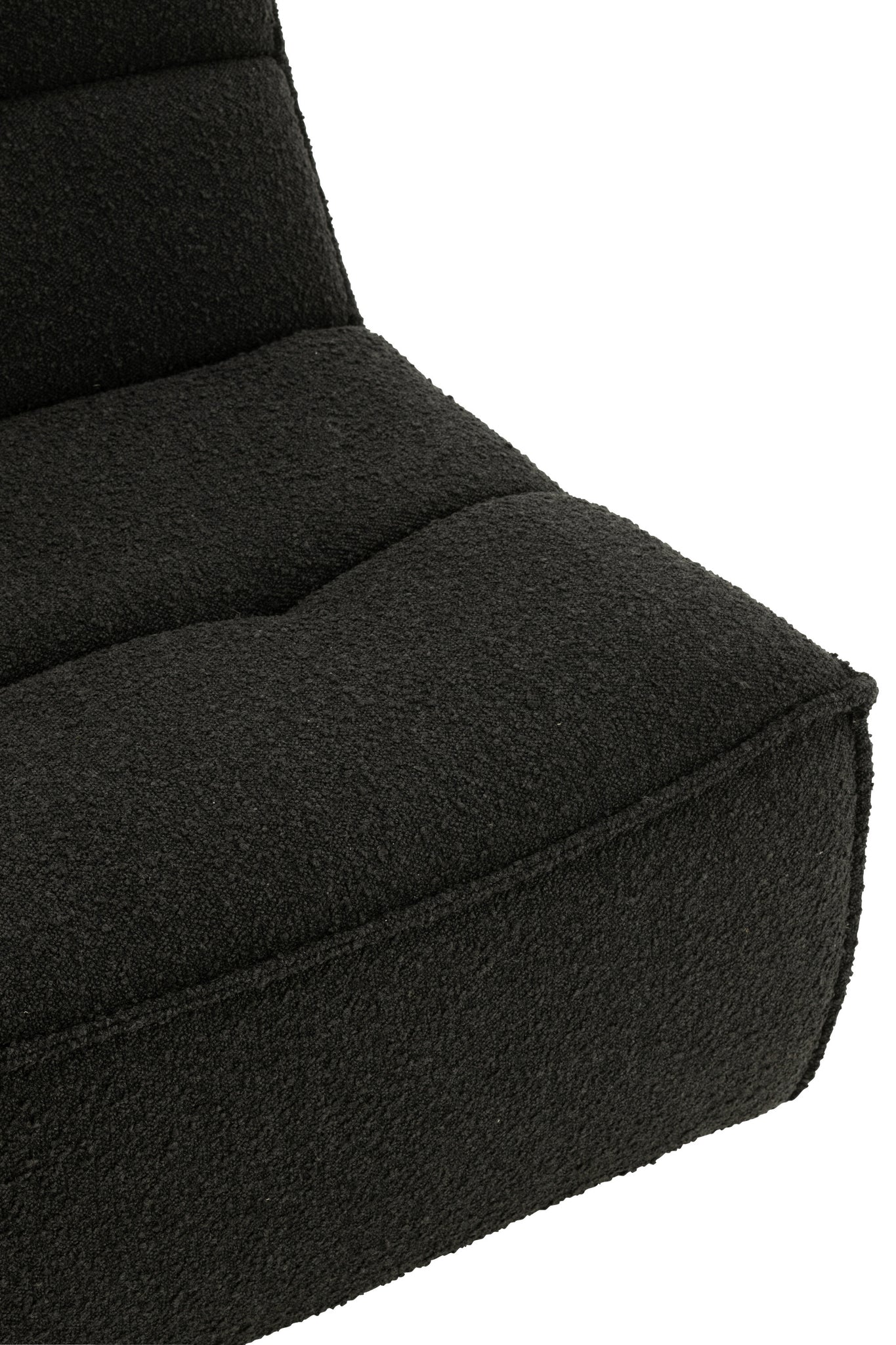 J-LINE DRAAIFAUTEUIL VIERKANT POPULIERENHOUT/FOAM ZWART 97X83X83CM - Tuincentrum Lopik