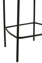 J-LINE BARSTOEL BOUCLE WIT/ZWART - Tuincentrum Lopik