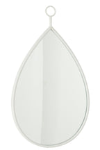 J-LINE HANGENDE SPIEGEL DRUPPEL MIRROR/MDF WIT LARGE - Tuincentrum Lopik