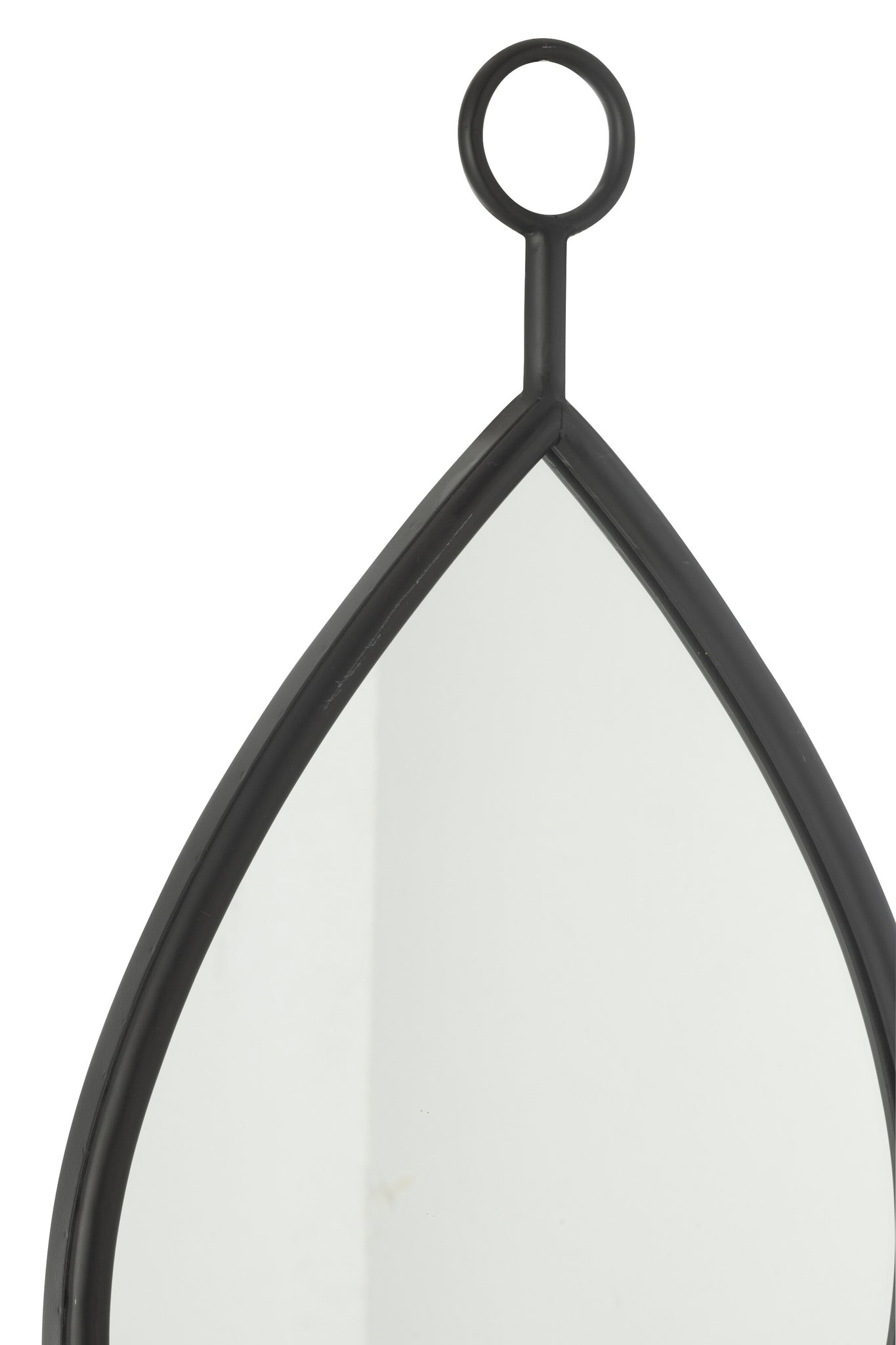 J-LINE HANGSPIEGEL DRUPPEL – ZWART MDF/KOPER KLEIN 53,5×30,5 CM - Tuincentrum Lopik