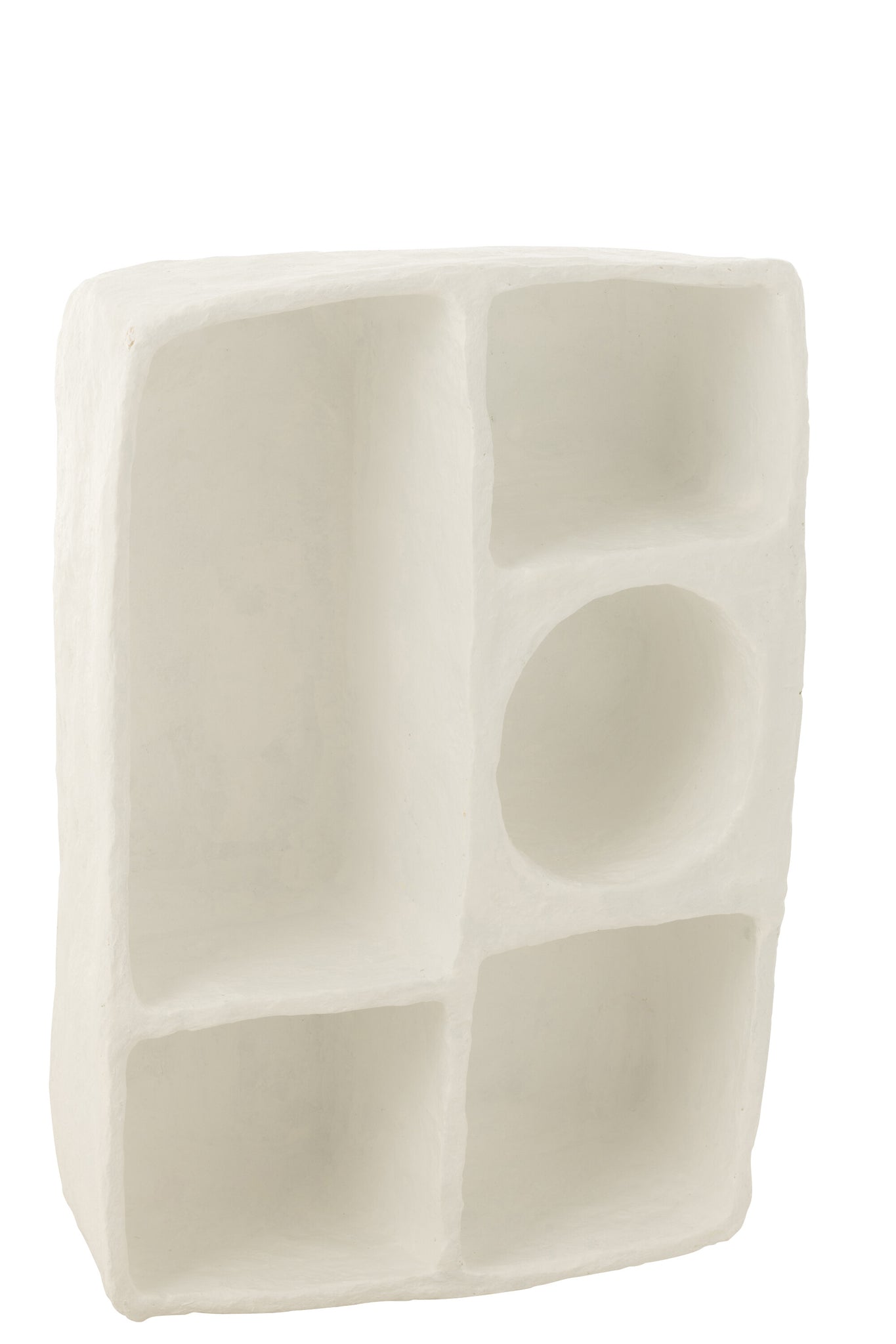 J-LINE WANDREK FLINT PAPIER-MACHÉ WIT GROOT - Tuincentrum Lopik