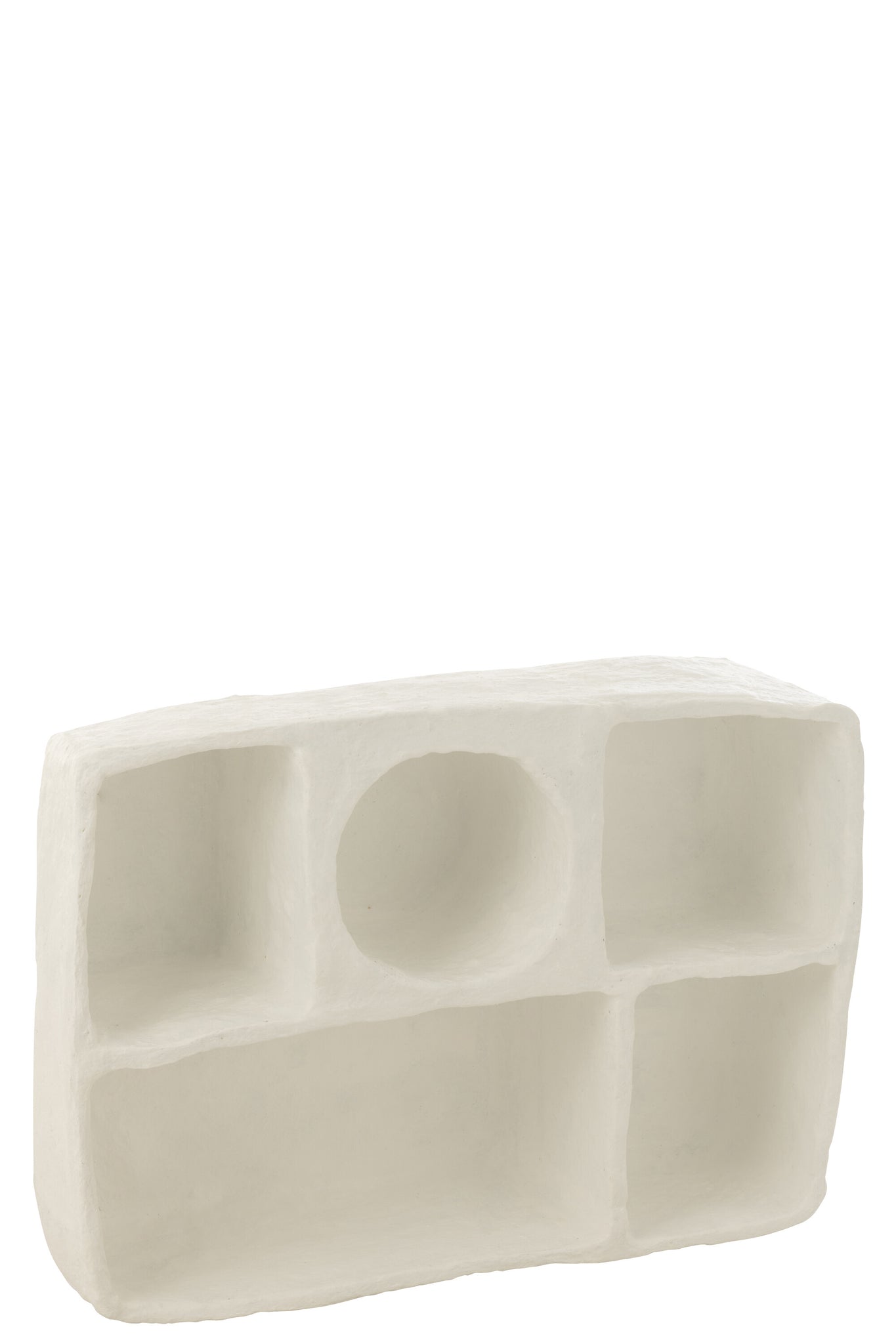 J-LINE WANDREK FLINT PAPIER-MACHÉ WIT GROOT - Tuincentrum Lopik