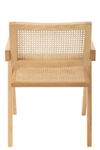 Stoel Grid essenhout/rotan naturel - Tuincentrum Lopik