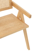 Stoel Grid essenhout/rotan naturel - Tuincentrum Lopik