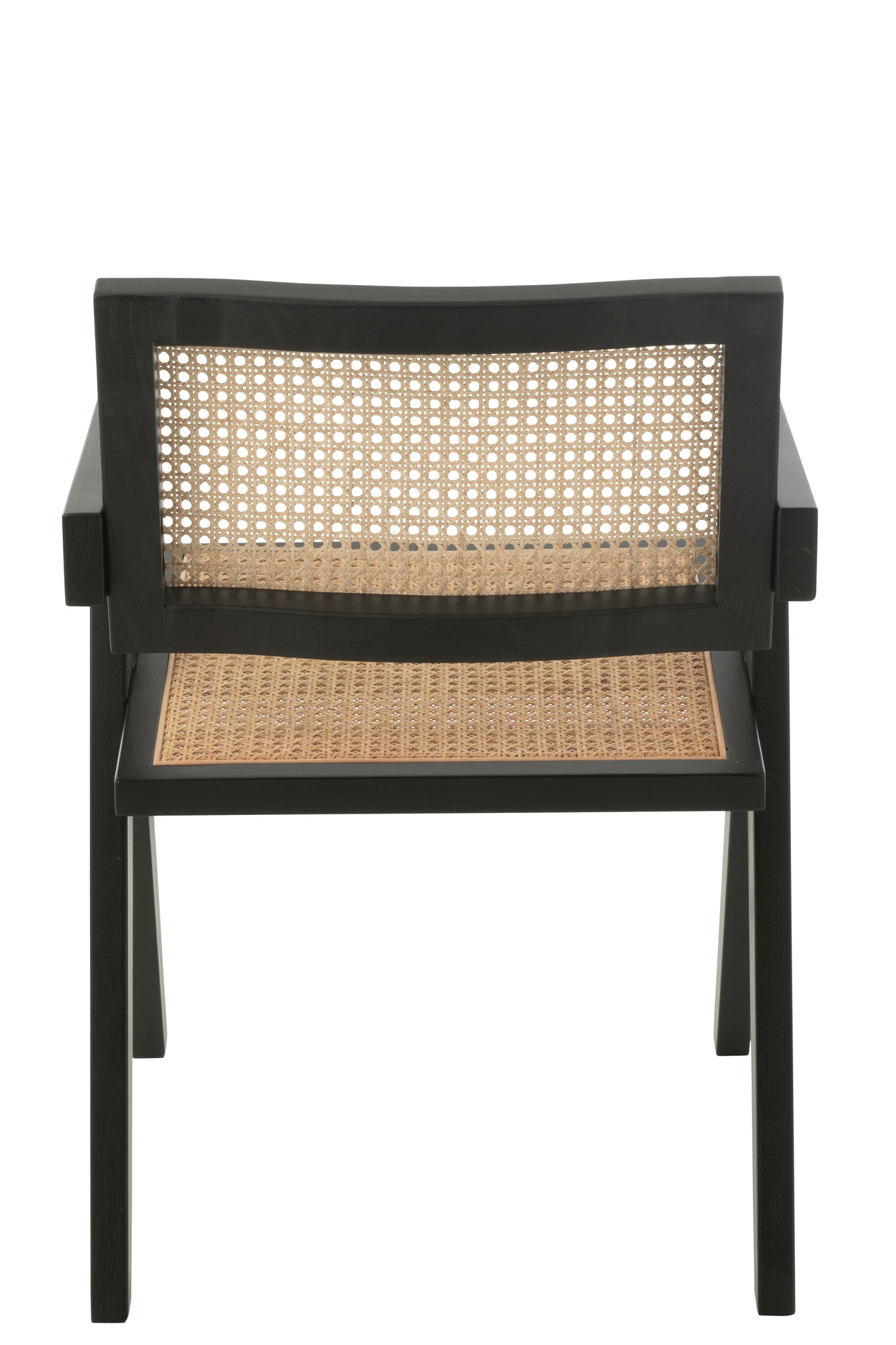 J-LINE STOEL GRID ESSENHOUT/ROTAN ZWART - Tuincentrum Lopik