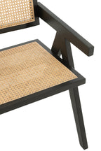 J-LINE STOEL GRID ESSENHOUT/ROTAN ZWART - Tuincentrum Lopik