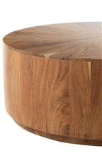Salontafel rond acaciahout/MDF natuurlijk - Tuincentrum Lopik