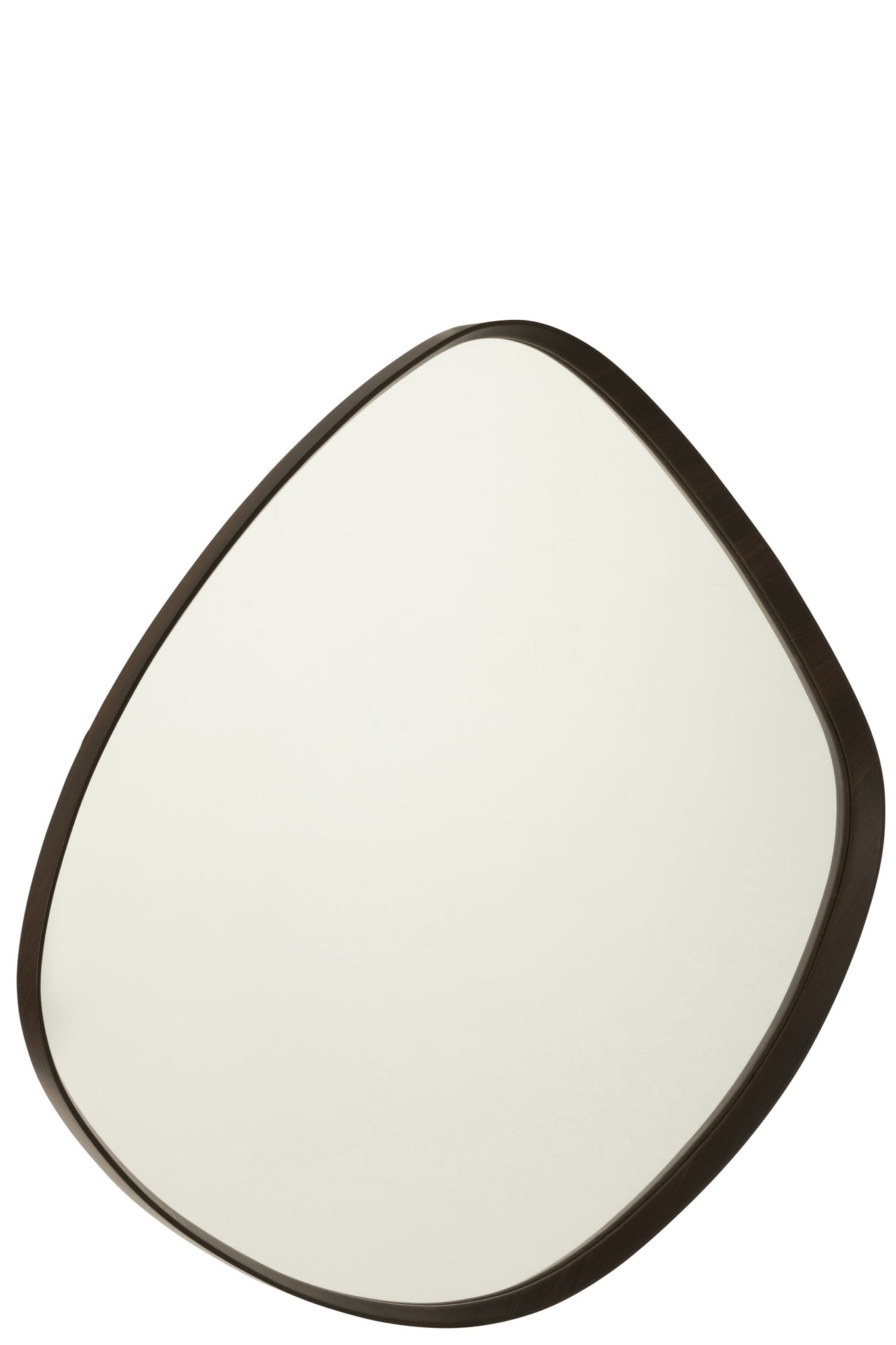 J-LINE HANGENDE SPIEGEL ABSTRACT MIRROR/MDF DARK BROWN LARGE - Tuincentrum Lopik