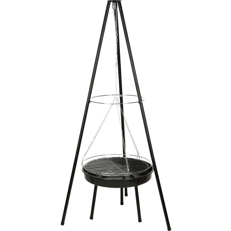 Vuurschaal Hangend- Met Grilrooster - Driepoot Model