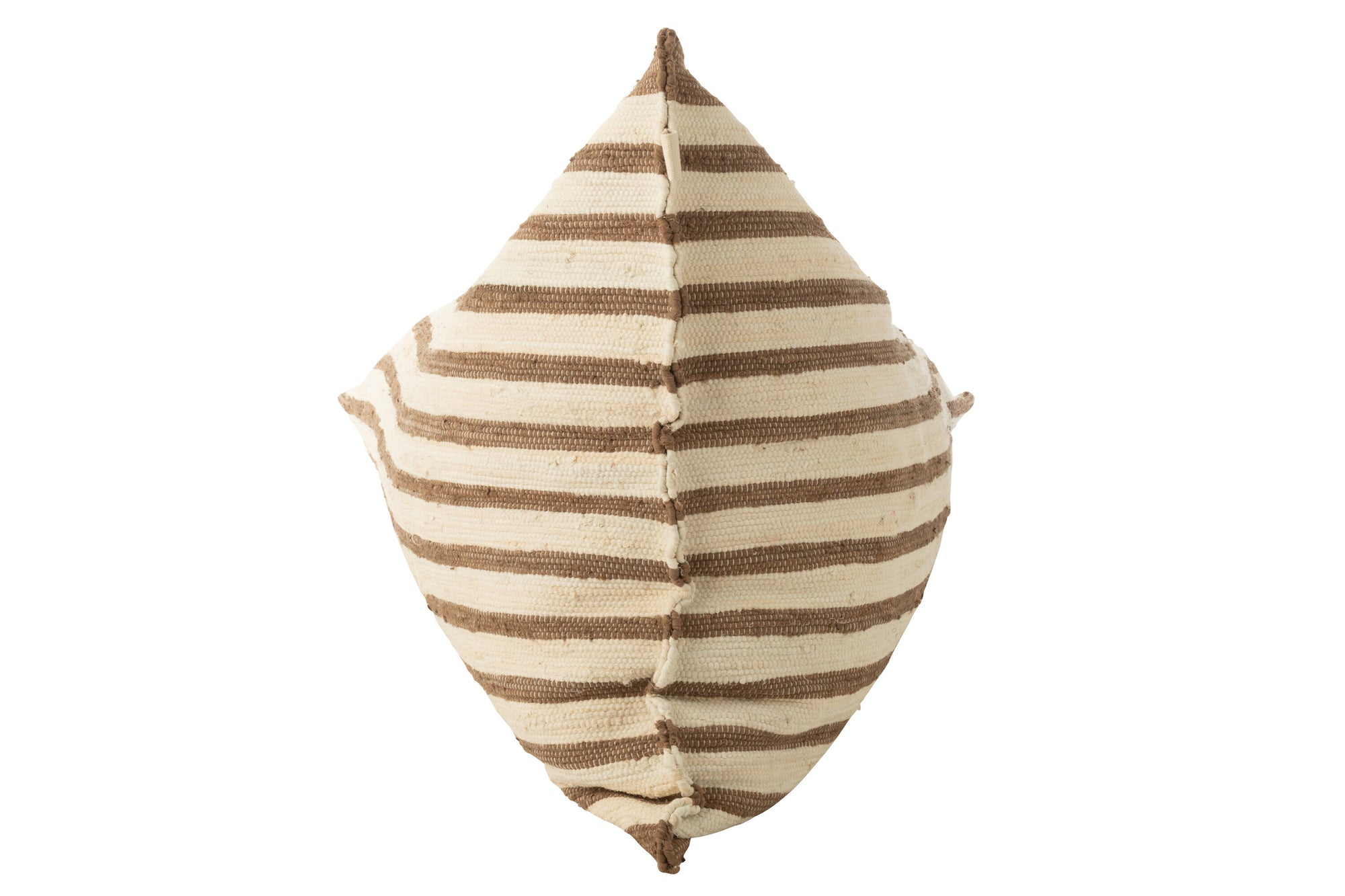 J-LINE ZITZAK GESTREEPT GERECYCLED KATOEN WIT/BRUIN L150XB100XH40CM - Tuincentrum Lopik