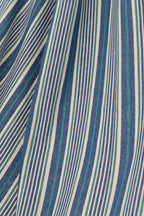 J-LINE HANGMAT STREPEN – KATOEN/POLYESTER BLAUW/WIT - Tuincentrum Lopik