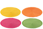 J-LINE PLACEMAT ROUND PAPER MIX (SET VAN 4) - Tuincentrum Lopik