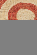 Rug Ronde Cirkels Maisblad Oranje/Rood Medium Assortiment Van 2 - Tuincentrum Lopik