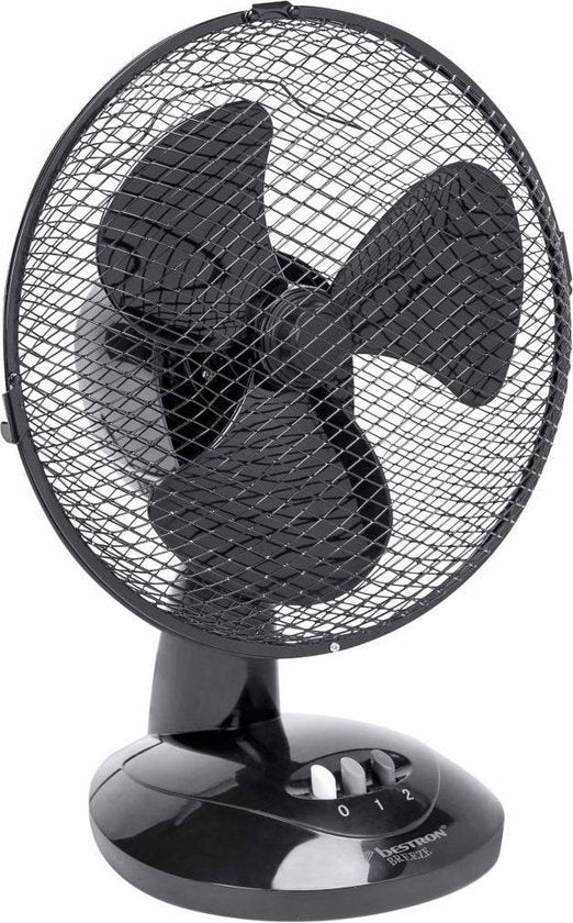  DDF27Z TAFELVENTILATOR ZWART 27CM 30 WATT