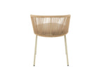 J-LINE STOEL TOA STAAL/ROPE BEIGE