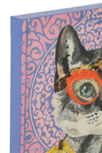 J-LINE WANDDECORATIE KAT POP ART CANVAS MIX KLEIN - 40 X 50 CM - Tuincentrum Lopik