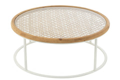 Salontafel Mati Vurenhout/IJzer Natuurlijk/Wit - Tuincentrum Lopik