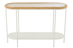 J-LINE CONSOLE MATI VURENHOUT/IJZER NATUURLIJK/WIT - Tuincentrum Lopik