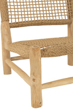 J-LINE BANK VITA TEAK/PLASTIC NATUREL - Tuincentrum Lopik