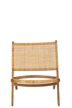 J-LINE VOUWSTOEL ROTAN/TEAK NATUREL - Tuincentrum Lopik