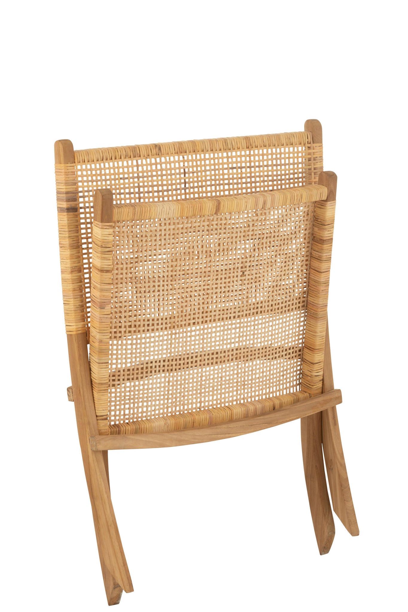 J-LINE VOUWSTOEL ROTAN/TEAK NATUREL - Tuincentrum Lopik
