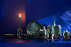 Schaal Decoratief Naga Keramiek Azur/Bruin Klein - Tuincentrum Lopik