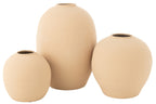 J-LINE VASE CASSIA OVAL CLAY BEIGE
